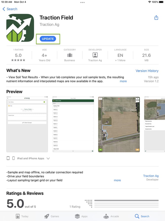 App Store to Update.