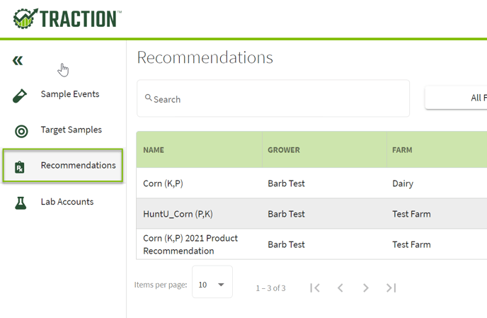 Recommendation List